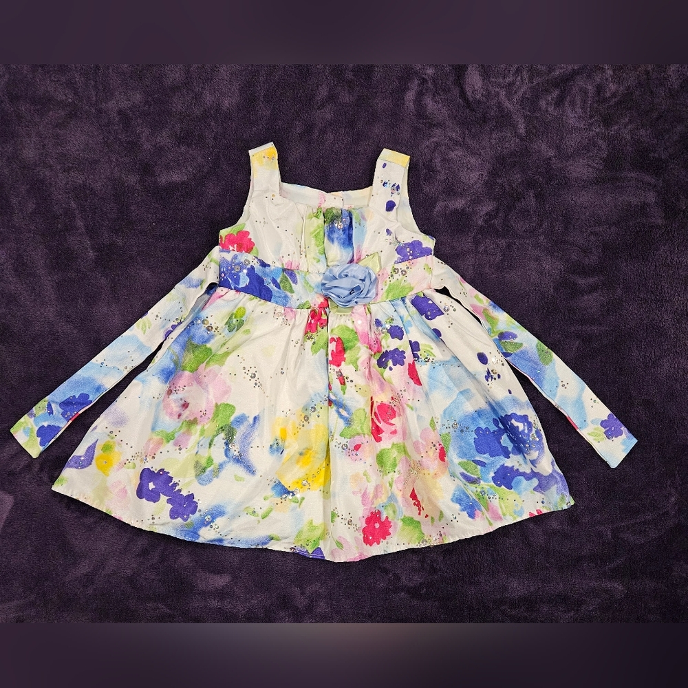 Girls Multicolored Sleeveless Dress
